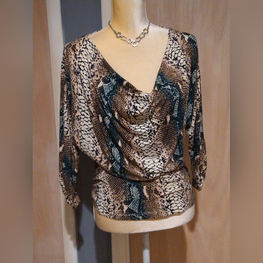 Snake Skin Print Blouse